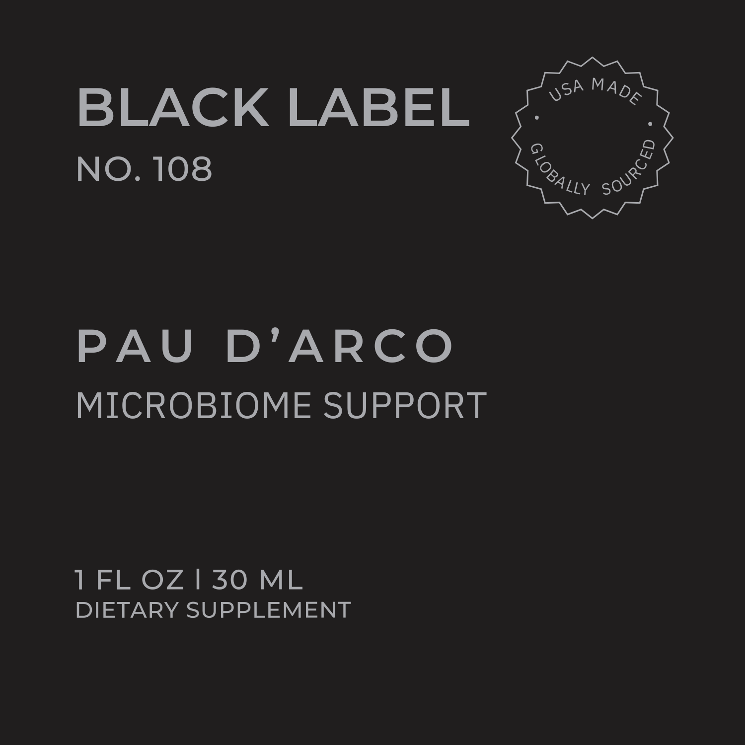 Pau D'Arco Lyfely Label